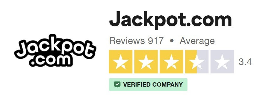 Jackpot.com TrustPilot score