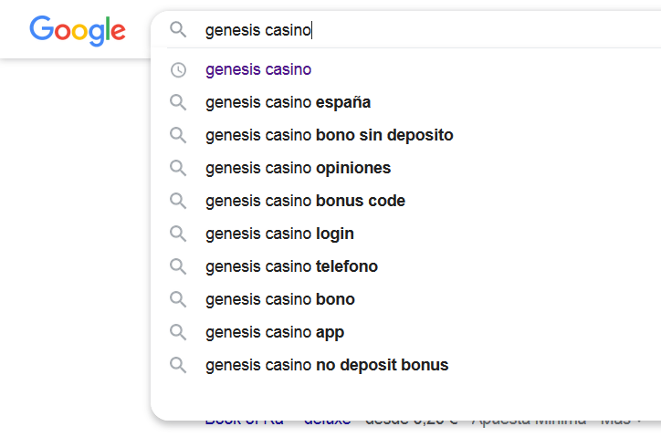 Genesis_búsqueda en Google