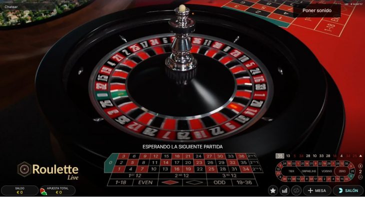 El juego en vivo disponible en este casino online : la ruleta