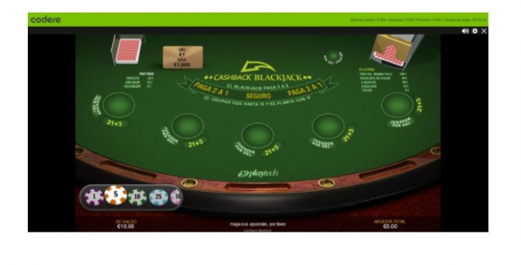 Ruleta del proveedor de juegos Playtech en el casino Codere