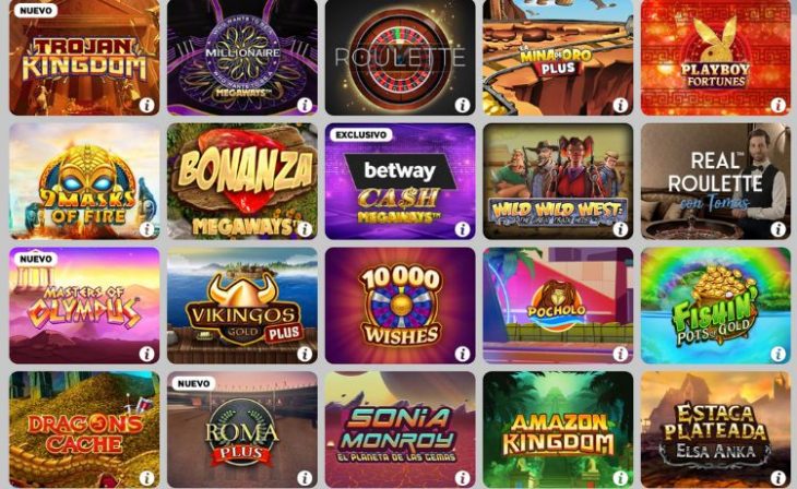 ejemplo de juegos disponibles en un casino sin mínimo de depósito