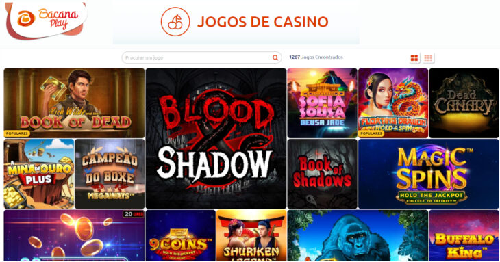 jogos do casino em Bacana Play Portugal