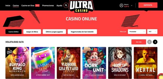 Banner del casino online Ultra Casino